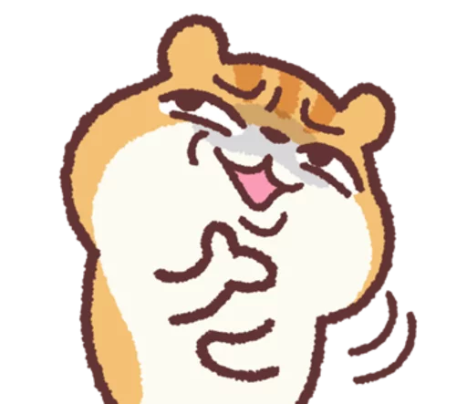 Sticker from the "Chloe the Hamster" sticker pack