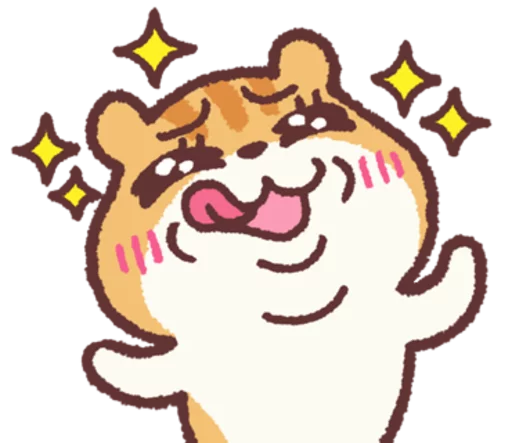 Sticker from the "Chloe the Hamster" sticker pack