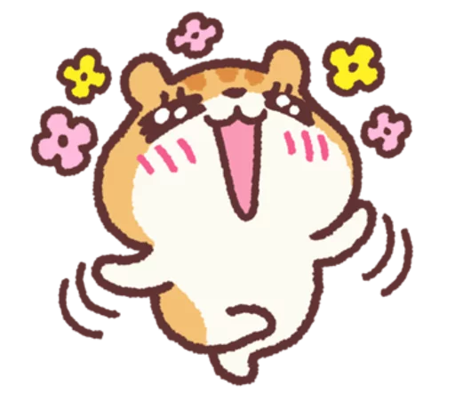 Sticker from the "Chloe the Hamster" sticker pack