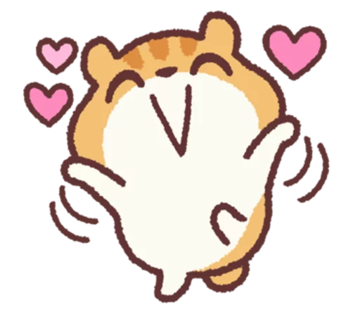 Sticker from the "Chloe the Hamster" sticker pack