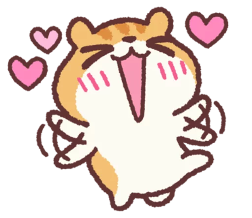 Sticker from the "Chloe the Hamster" sticker pack