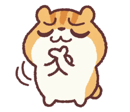 Sticker from the "Chloe the Hamster" sticker pack