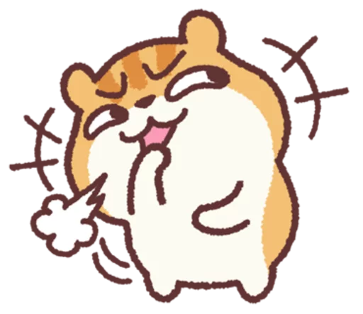 Sticker from the "Chloe the Hamster" sticker pack