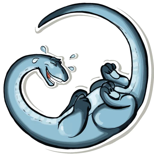 Sticker from the "Diplodocus Ray" sticker pack