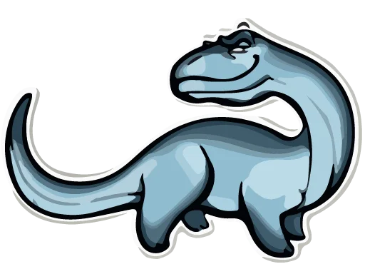 Sticker from the "Diplodocus Ray" sticker pack