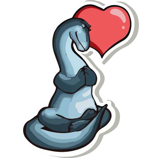 Sticker from the "Diplodocus Ray" sticker pack