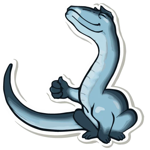 Sticker Diplodocus Ray