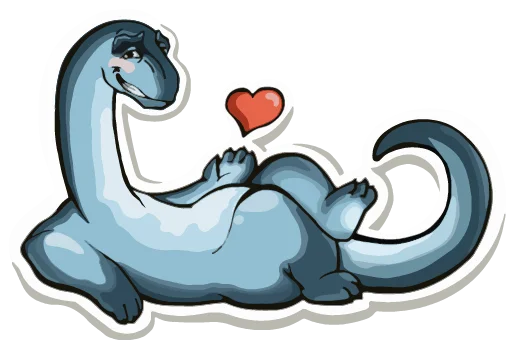 Sticker Diplodocus Ray