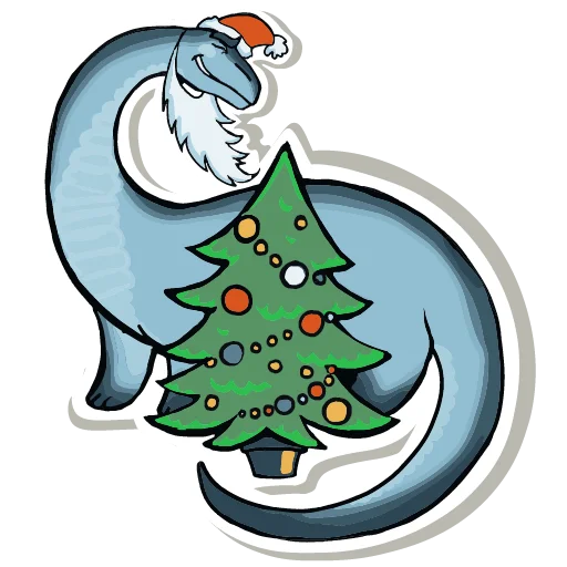 Sticker Diplodocus Ray