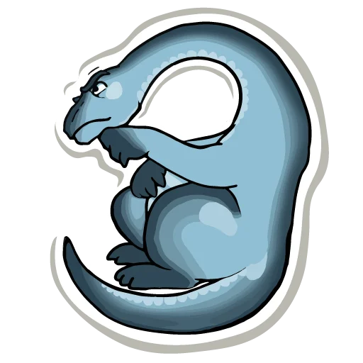 Sticker Diplodocus Ray