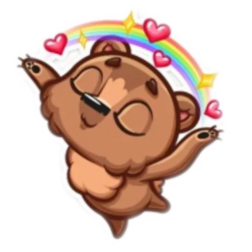 Sticker from the "Мишки🐻" sticker pack