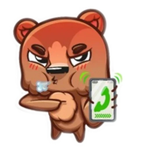 Sticker from the "Мишки🐻" sticker pack