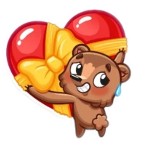 Sticker from the "Мишки🐻" sticker pack