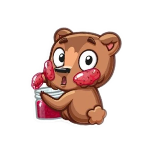 Sticker from the "Мишки🐻" sticker pack