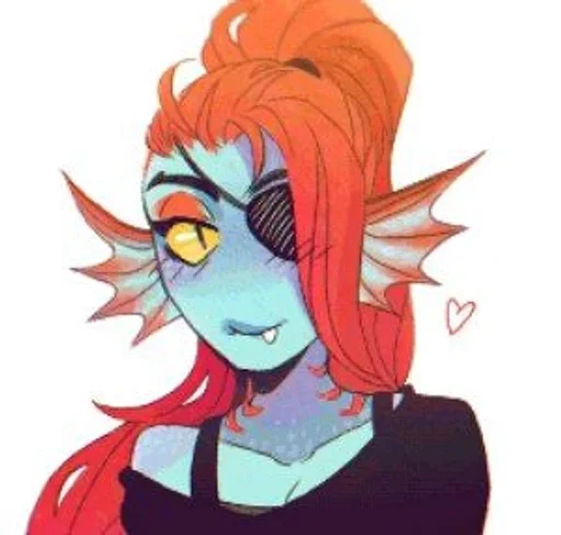 Стикер из набора "Undyne | Андайн"