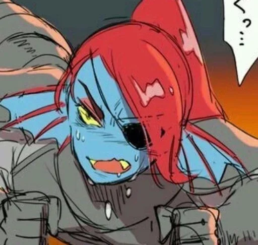 Sticker from the "Undyne | Андайн" sticker pack