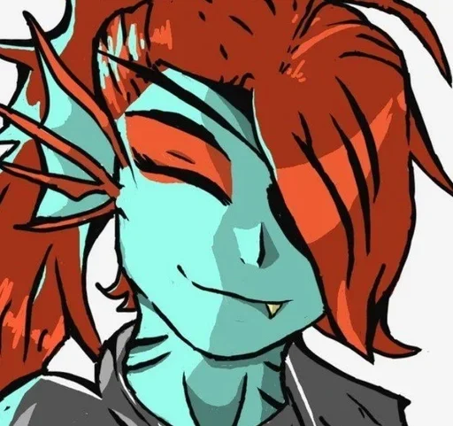 Стикер из набора "Undyne | Андайн"