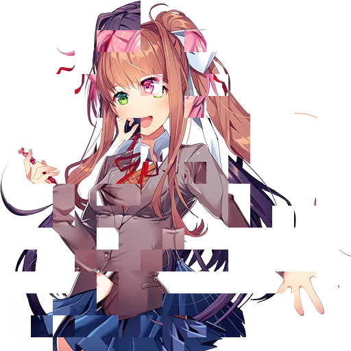 Sticker from the "DDLC Monika" sticker pack