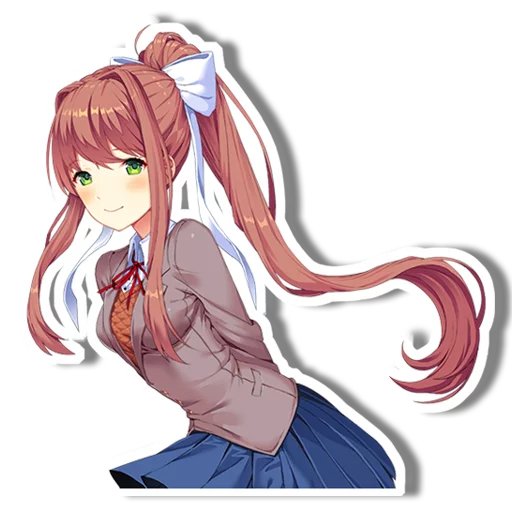 Sticker from the "DDLC Monika" sticker pack