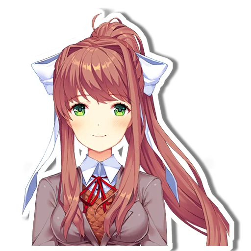 Sticker from the "DDLC Monika" sticker pack