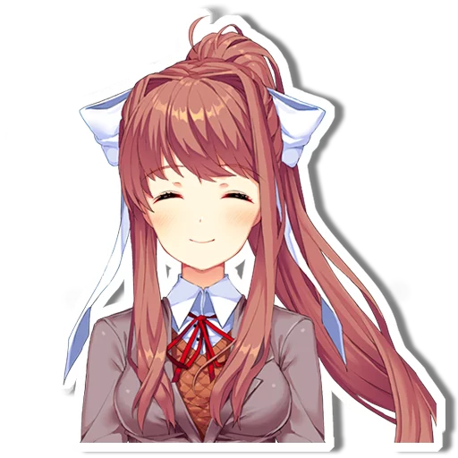 Sticker from the "DDLC Monika" sticker pack