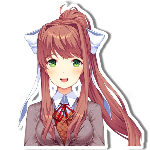 Sticker from the "DDLC Monika" sticker pack