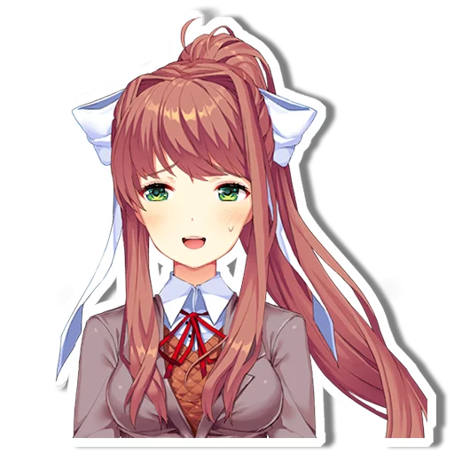 Sticker from the "DDLC Monika" sticker pack