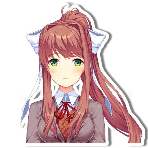 Sticker from the "DDLC Monika" sticker pack