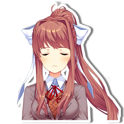 Sticker from the "DDLC Monika" sticker pack