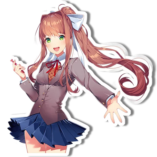 Sticker from the "DDLC Monika" sticker pack