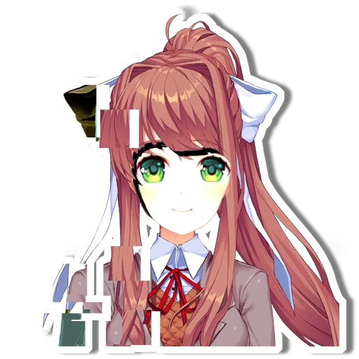 Sticker from the "DDLC Monika" sticker pack