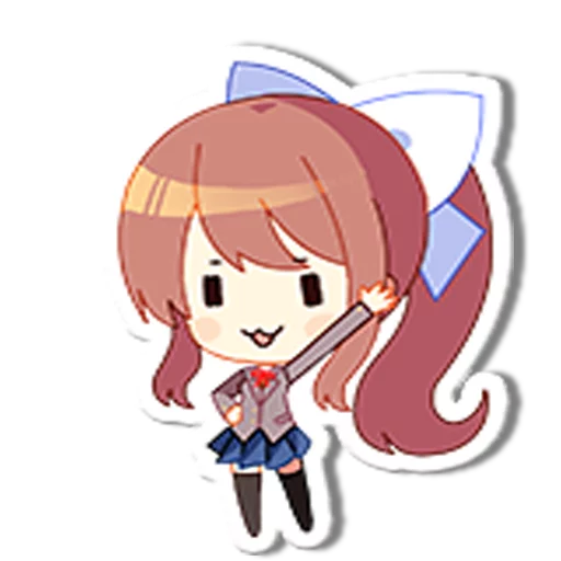 Sticker from the "DDLC Monika" sticker pack