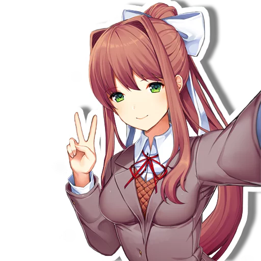 Sticker from the "DDLC Monika" sticker pack