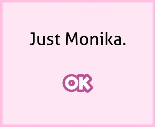 Sticker from the "DDLC Monika" sticker pack