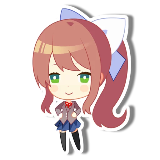 Sticker from the "DDLC Monika" sticker pack