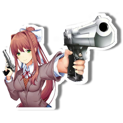 Sticker from the "DDLC Monika" sticker pack