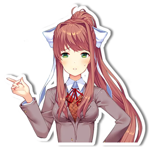 Sticker from the "DDLC Monika" sticker pack