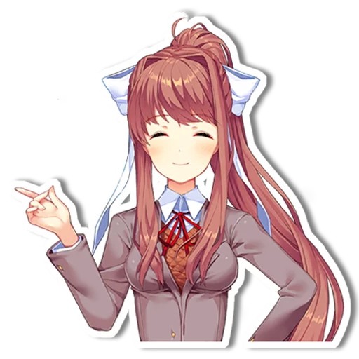 Sticker from the "DDLC Monika" sticker pack