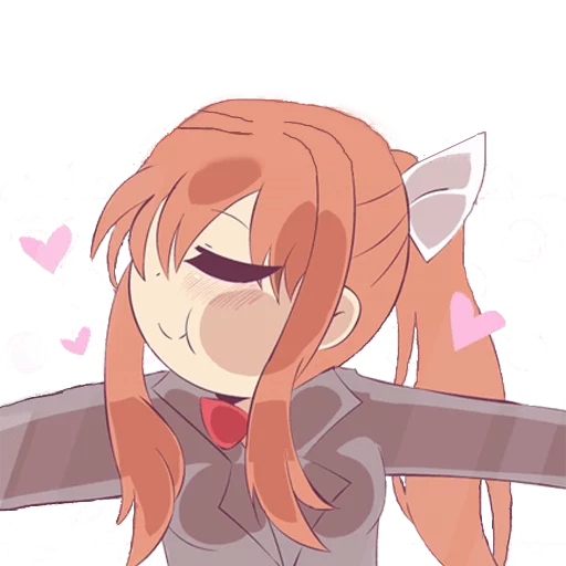 Sticker from the "DDLC Monika" sticker pack