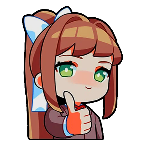 Sticker from the "DDLC Monika" sticker pack