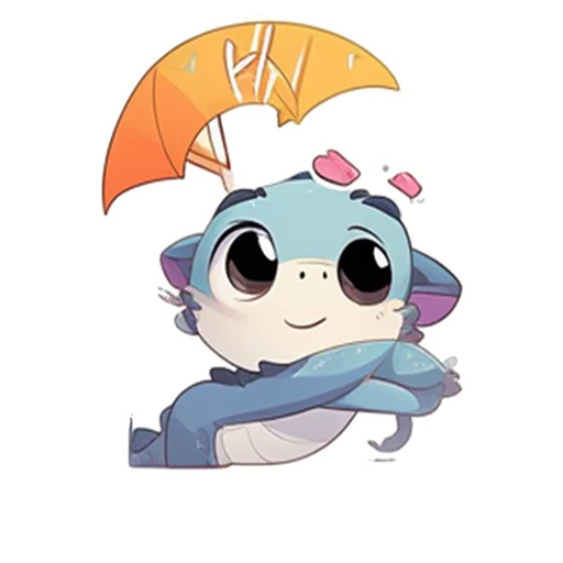 Sticker from the "Дракончик Искряш" sticker pack