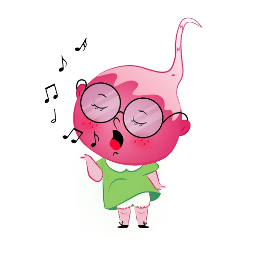 Sticker from the "Radish Mila" sticker pack