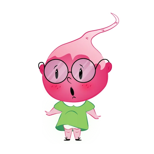 Sticker from the "Radish Mila" sticker pack