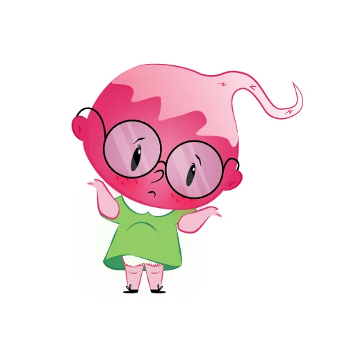 Sticker from the "Radish Mila" sticker pack