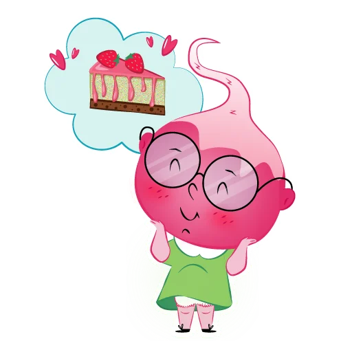 Sticker from the "Radish Mila" sticker pack