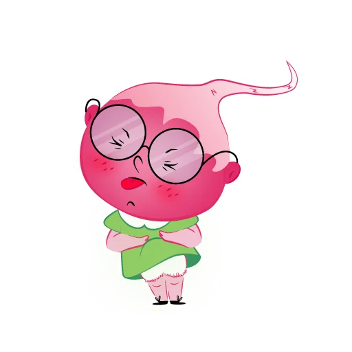 Sticker from the "Radish Mila" sticker pack