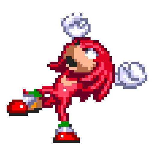 Sticker from the "Sonic 3 & Knuckes - Knuckles" sticker pack