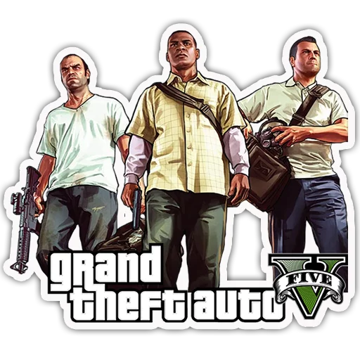 Стикер из набора "Grand Theft Auto - S4T.tv"