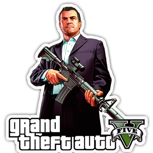 Стикер из набора "Grand Theft Auto - S4T.tv"