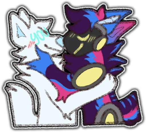 Sticker from the "rasputin furry" sticker pack